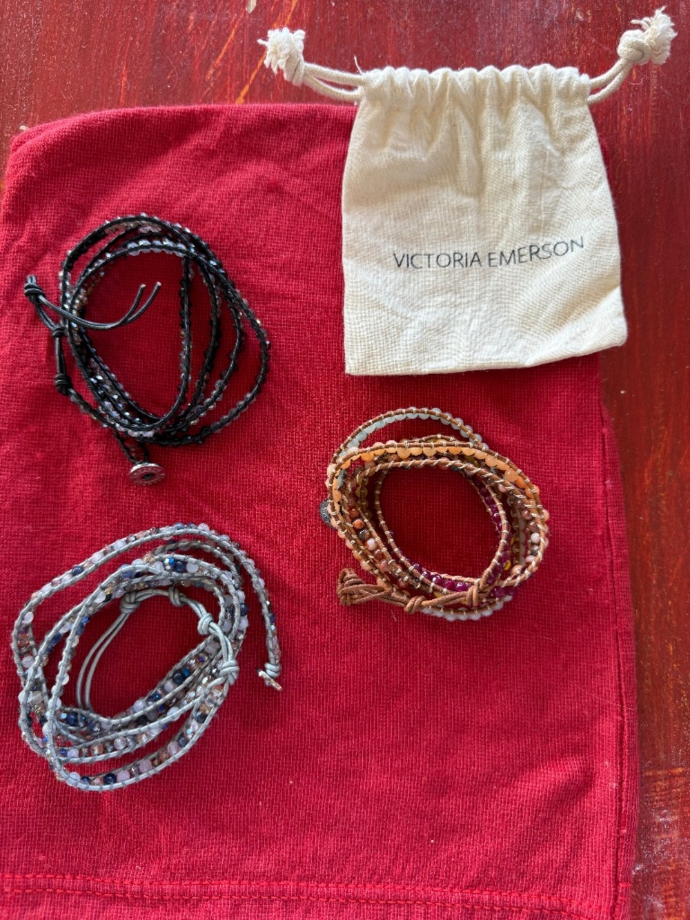 Victoria Emerson  wrap bracelets (each)